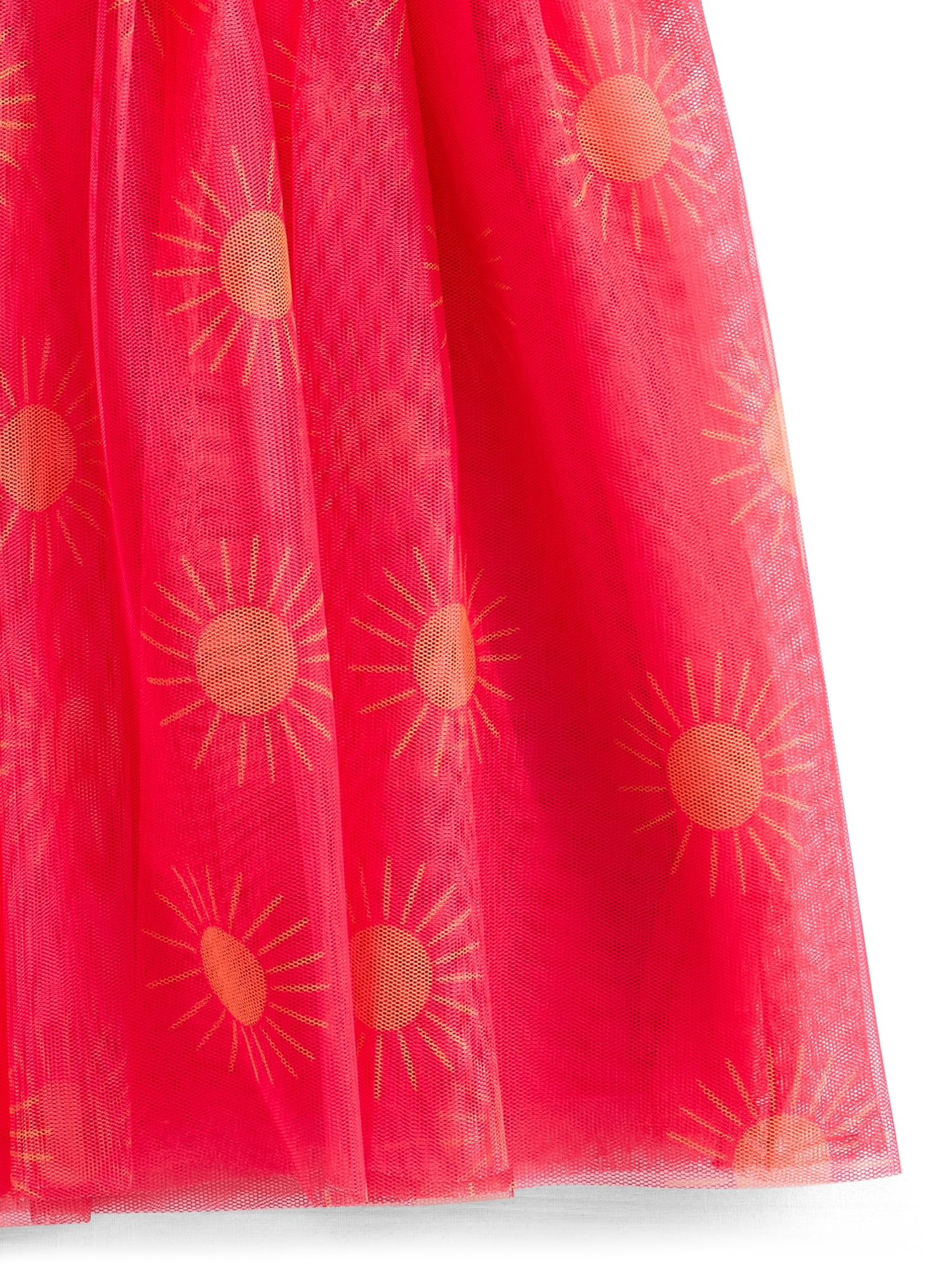 Wonder Nation Girls Tutu Dress with Short Sleeves, Sizes 4-18 & Plus