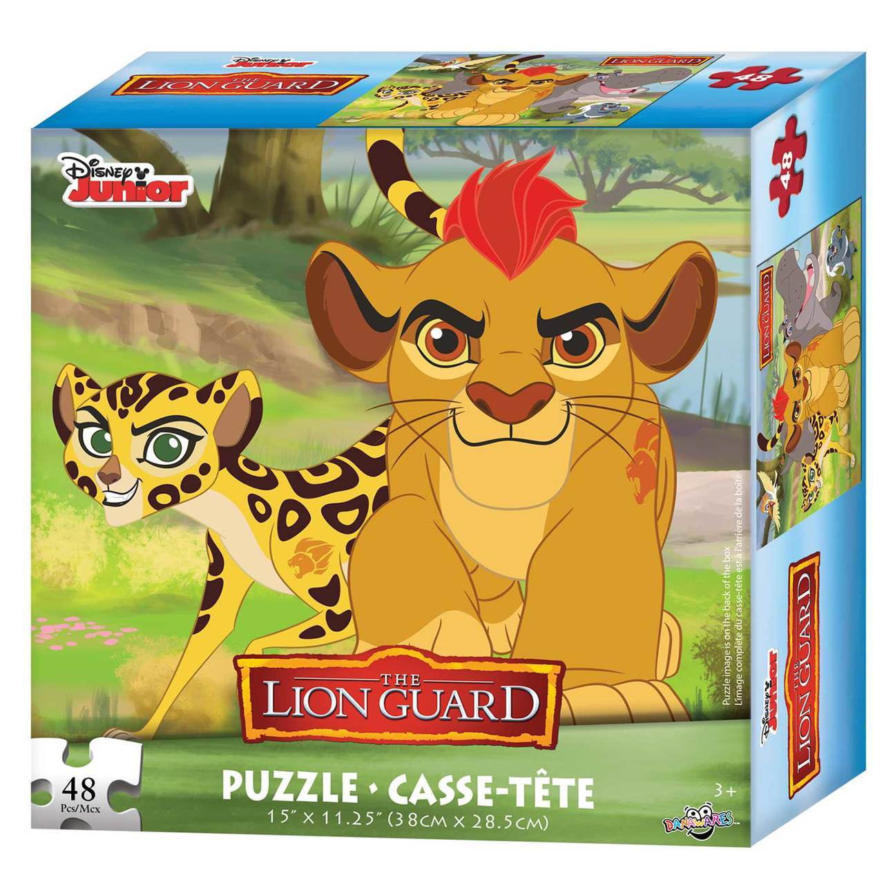 46 Piece Cardinal Lion Guard Floor Puzzle with Hair