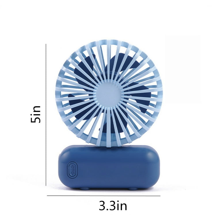Fans on Sale and Clearance Uhuya Usb Charging Pocket Fan Desktop Small Fan Portable Fan Dark Blue
