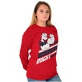 thumbnail image 3 of Popeye The Sailor Man American Might Unisex Plus Size Long Sleeve Shirt Brisco Brands 3X, 3 of 4