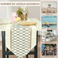 thumbnail image 6 of Jokapy Woven Macrame Table Runner with Tassels, Boho Wedding Table Decor, Beige, 12"W x 72"L, 6 of 10