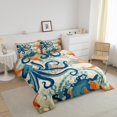 thumbnail image 3 of Erosebridal Sea Octopus Comforter Sets King Size, Coastal Starfish Comforters & Duvets, Ocean Animal Room Decor, Breathable, 3 of 7