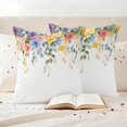 thumbnail image 4 of Pack of 2 Outdoor Pillow Covers 16x16 Inch Waterproof Pink Spring Flower Throw Pillow Covers,Decorative Couch Pillow Shams Protectors Pastoral Floral Leaves Country Rustic Patio Cushion Pillowcases, 4 of 8