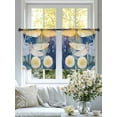 thumbnail image 4 of Spring Dragonfly Sheer Curtains 45 Inch Long 2 Panels, Pastoral Dandelion Flower Light Filtering Rod Pocket Semi Sheer Curtains, Sheer Voile Drapes for Living Room Bedroom, 52"x45", 4 of 5