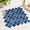 Ceramic Blue, variant on Grey Arabesque Peel and Stick Decorative Wall Panels for Kitchen and Bathroom Backsplashes