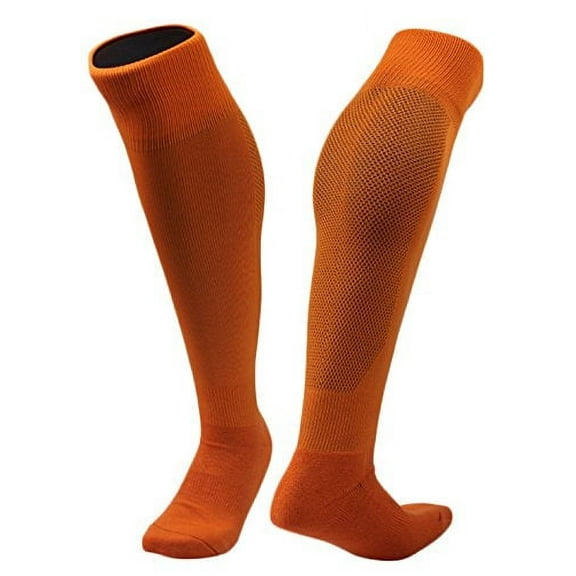 Lian LifeStyle Unisex Children 1 Pair Knee High Sports Socks Solid for Baseball/Soccer/Lacrosse M(Orange)