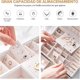 thumbnail image 2 of Organizador De Joyas de 3 Niveles con Cerradura Y Llave, Collares Y Relojes Caja Almacenamiento De Joyería Y Accesorios(Blanco), 2 of 7