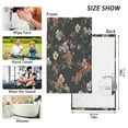 thumbnail image 6 of Yayeee 100% Cotton Hand Towels for Bathroom 16" x 28" Soft Absorbent Kitchen Towel, Black Flowers, 6 of 7