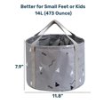 thumbnail image 2 of Bañera plegable para pies de 14 l, ideal para niños, ideal para viajes y camping, color gris., 2 of 4