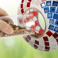 thumbnail image 5 of Hanging Glass Bird Feeder - Patriotic, 5 of 7