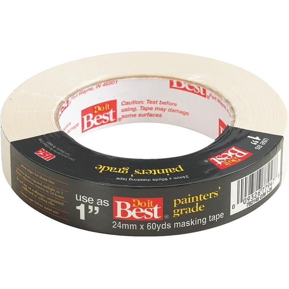 Intertape Polymer Painters Tape - Painters Grade Masking Tape - 1 Roll, 60 In, Multicolor