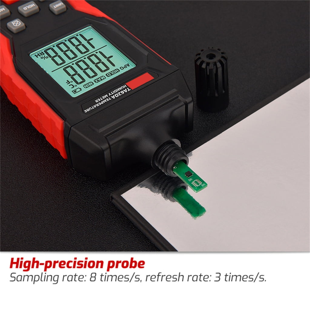 Zeiwohndc Digital Hygrometer Thermometers Wet Bulb with Backlit Data Hold