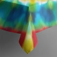 thumbnail image 5 of Rainbow Tie Dye Mandala Pattern Square Tablecloth,Waterproof Square Table Cover,Wipeable Spillproof Washable Table Cover for Home Kitchen Party Decor 60"x60"(152x152cm), 5 of 6