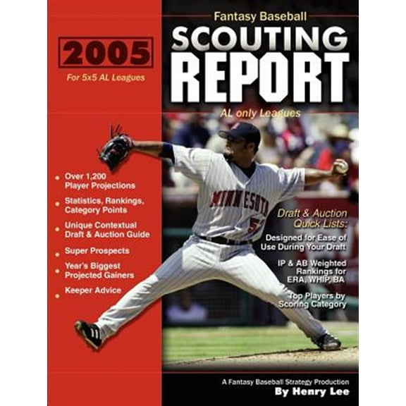 Fantasy Baseball Scouting Report: For 5x5 AL only Leagues