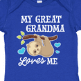 thumbnail image 4 of Inktastic My Great Grandma Loves Me with Sloth and Hearts Boys or Girls Baby Bodysuit, 4 of 5