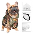 thumbnail image 4 of Bingfone Watercolor Flower Dog Clothes Hoodie, Pet Winter Coat,Puppy Sweatshirts For Small Dogs Boy Girl,Suitable For All Breeds-Small, 4 of 9
