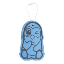 Unique Bargains 1 Pc Penguins Pattern Bath Sponge Body Scrubber Blue
