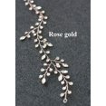 thumbnail image 3 of Bridal Crystal Hair Vine Branch Rhinestone Headband Opal Wedding Headpiece for Bridesmaid Bride Prom Party Festival Hair Weaths for Women and Girls (Rose gold), 3 of 10