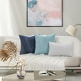 thumbnail image 6 of DecorUhome 18x18 White Chenille Throw Pillow Covers, Set of 2 (Pillows Inserts Not Included), 6 of 10
