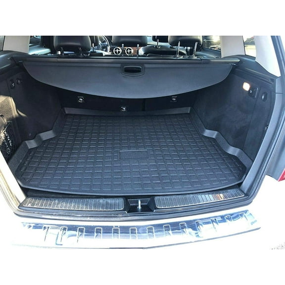 EACCESSORIES EA Cargo Liner – Trunk Mat for Mercedes-Benz GLK-Class 2009-2015 – Weather-Resistant Trunk Mats for Cars with Raised Lip – Non-Slip Car Trunk Mat Rubber – Laser Pre-Cut Design