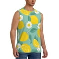 thumbnail image 2 of Disketp Lemons Sleeveless Tshirts For Men, Muscle Shirts For Men Dry Fit Tank Top-Small, 2 of 8