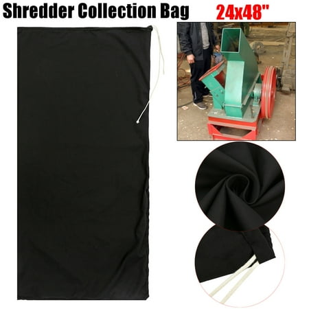 Mrosaa Adjustable Wood Leaf Chipper Mulcher Shredder Collection Bag, 48