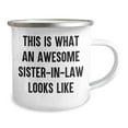 thumbnail image 2 of Amangny A Sister-in-law's Perfect Camping Mug, 'This Is What An Awesome Sister-in-law Looks Like' - Funny Camping Gifts from Men to Sister-in-law, Sister-in-law Camping Mug for Christmas, 2 of 4