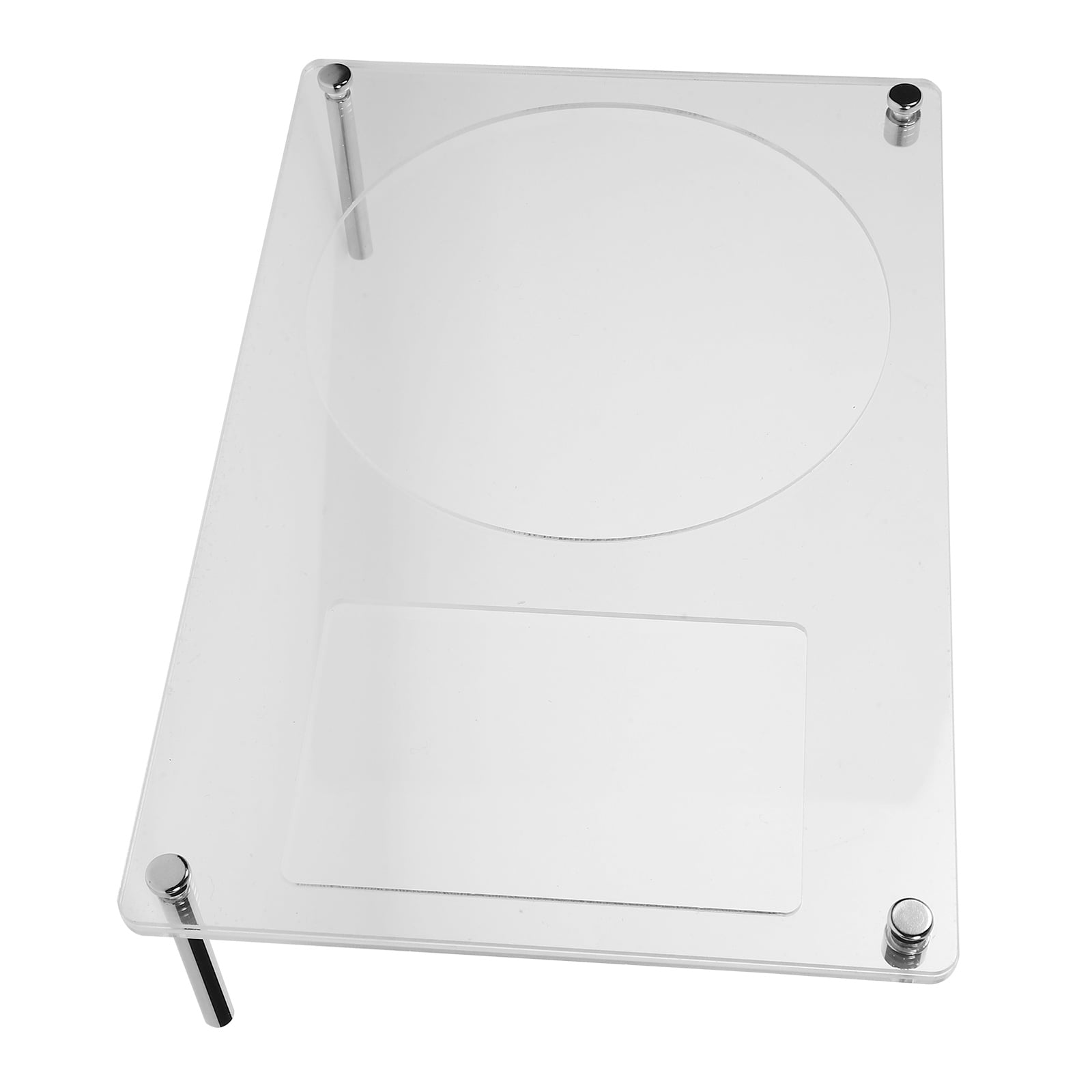FRCOLOR Acrylic CD Stand Rack Desktop Standing CD Stand Rack Blank Photo Holder for DIY Crafting