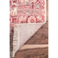 thumbnail image 2 of nuLOOM Harriet Vintage Medallion Fringe Accent Rug, 2' x 3', Red, 2 of 5