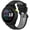 Black and gray, variant on XIHAMA Watch Strap, compatible with Garmin Forerunner 70/170; glossy two-tone silicone strap; 20/22 mm universal Garmin strap