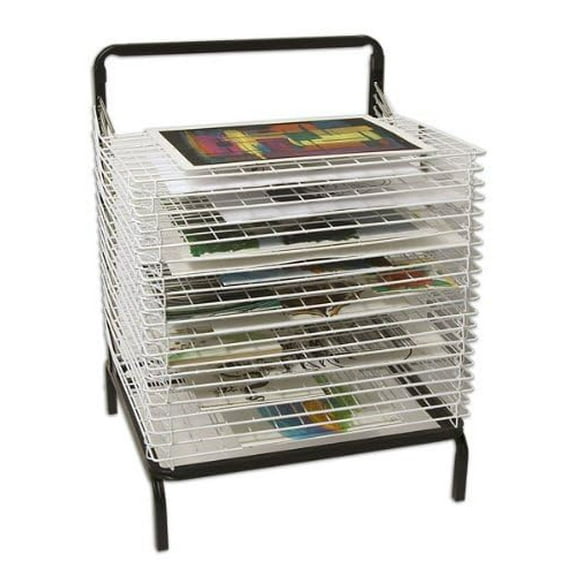 Stack-N-Dry Spring Loaded Drying Rack - Perfect for an Art Organizer, Paintings, Storage, and Any Drying Needs