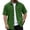 Army Green #021, variant on Men's Corduroy Shirt Jacket Big and Tall Short Sleeve Cotton Jacket Button Down Summer Flannel Overshirt