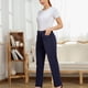 thumbnail image 5 of Pantalones de talle alto para mujer,Pantalones de talle alto para mujer Pantalones con bolsillo Pantalones de talle alto Uso conveniente, 5 of 8