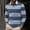 005 Navy, variant on Men's Color Block Stripes Polo Shirts Casual Long Sleeve Button Down T-Shirts Golf Polo Shirt Top