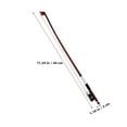 thumbnail image 2 of GAXIRE Handmade Wood Violin Bow with Smooth Natural Horsetail Hair for Musical Instrument Accessory, 2 of 8