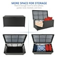 thumbnail image 6 of Jeco Wicker Patio Storage Deck Box in Black, 6 of 6