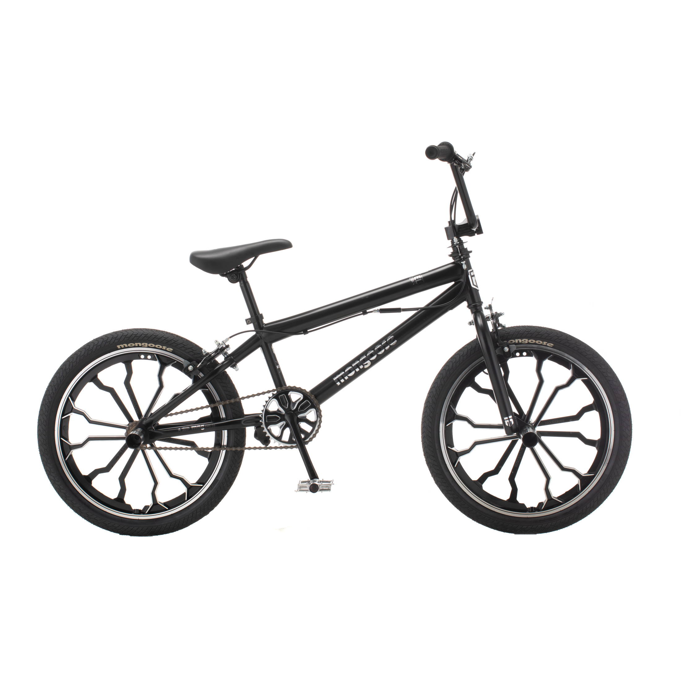 Mongoose Rebel Kids BMX Bike, 20", Black photo 1