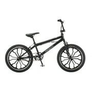 Mongoose Rebel BMX Bike, 20" wheels, Kids Ages 7-13, Black