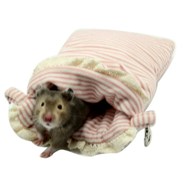 Hamster Chinchillas Small Pet Winter Warm Plush Sleeping Bag Pouch House Cage