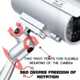 thumbnail image 3 of Walbest Adjustable Angle Battery Powered Dummy Simulation Surveillance Fake Security Camera CCTV Dummy Camera Indoor/Outdoor Use with Flashing Red LED Light(Batteries Not Included), 3 of 7