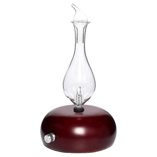25ML Solid Wood Glass Automatic Aroma Diffuser Silent Essential Oil Atomizing Air Humidifier for Bedroom Office A