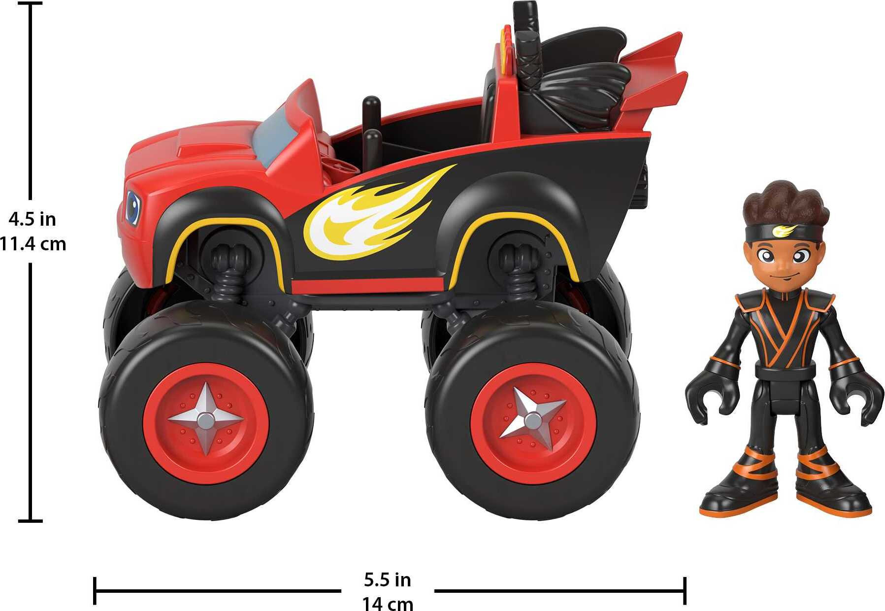 Fisher-Price Blaze and the Monster Machines Ninja Blaze Toy Truck & AJ Figure Set - image 3 of 6