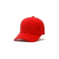 thumbnail image 2 of Top Headwear Adjustable Hook & Loop Baseball Cap - Red, 2 of 3