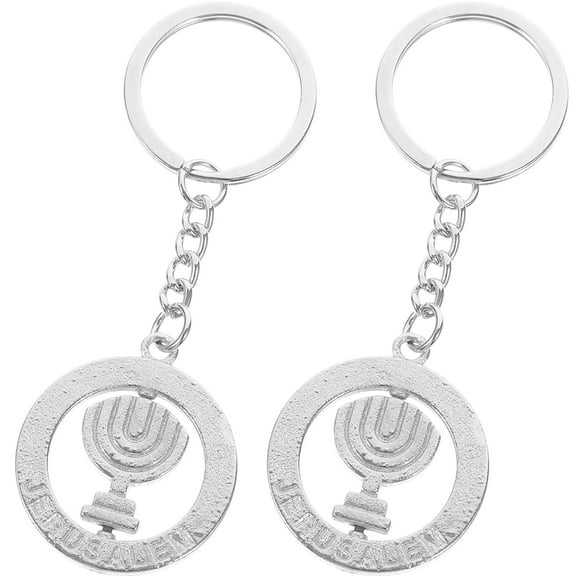 WORGEOUS 2Pcs Metal Keychain Backpack Pendant Key Hanging Decoration Key Holder Keyring