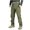 Olive Green, variant on Lovskoo Men's 2024 Fleece Lined Cargo Pants Solid Color Multi Pocket Plush Warm Work Pants Black