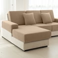 thumbnail image 7 of Sanmadrola Waterproof Couch Cushion Cover for Sectional Sofa,Slipcover Stain Resistant High Elasticity Wear-Resistant Striped Sofa Cover,Khaki 1 Piece Set for Furniture, Children, Pets, 7 of 7