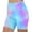 Blue, variant on Yoga Shorts for Women Fashion Womens Printed Yoga Leggings Fitness Running Gym Ladies Solid Sports Active Three Minutes Pants
