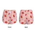 thumbnail image 6 of Uemuo Cute Strawberry C Pattern Women's Athletic Shorts High Waisted Running Shorts with Liner Pockets Gym Elastic Workout Shorts-XX-Large, 6 of 9