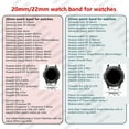 thumbnail image 2 of SOLOLUP 20mm 22mm Stainless Steel Metal Bands for Samsung Galaxy Watch 6 5 4  40mm 44mm/ Galaxy Watch 4 6 Classic 42mm 46mm 43mm 47mm/ Amazfit GTR 47mm /Samsung Gear S4 46mm, 2 of 13