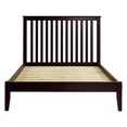 thumbnail image 1 of EF Furniture SHK272 Lit Plateforme Format Double Style Mission - Cappuccino, 1 of 4